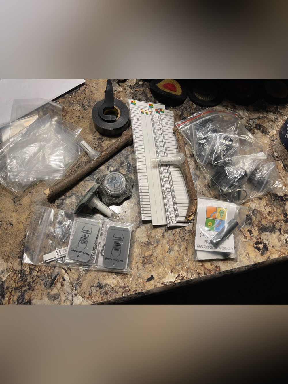 Geo Cache supplies